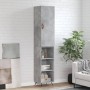 Aparador de madera contrachapada gris hormigón 34,5x34x180 cm von vidaXL, Sideboards - Ref: Foro24-3198957, Preis: 88,71 €, R...