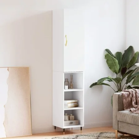 Tall white plywood sideboard 34.5x34x180 cm by vidaXL, Sideboards - Ref: Foro24-3198961, Price: 86,48 €, Discount: %