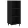 Aparador de madera contrachapada negro 34,5x34x180 cm de vidaXL, Aparadores - Ref: Foro24-3198962, Precio: 86,70 €, Descuento: %