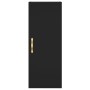 Aparador de madera contrachapada negro 34,5x34x180 cm de vidaXL, Aparadores - Ref: Foro24-3198962, Precio: 86,70 €, Descuento: %