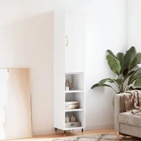 High glossy white plywood sideboard 34.5x34x180 cm by vidaXL, Sideboards - Ref: Foro24-3198963, Price: 91,54 €, Discount: %