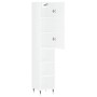 Aparador alto madera contrachapada blanco brillo 34,5x34x180 cm de vidaXL, Aparadores - Ref: Foro24-3198963, Precio: 92,58 €,...