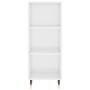 Aparador alto madera contrachapada blanco brillo 34,5x34x180 cm de vidaXL, Aparadores - Ref: Foro24-3198963, Precio: 92,58 €,...