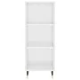 Hochglänzendes Sideboard aus weißem Sperrholz, 34,5 x 34 x 180 cm von vidaXL, Sideboards - Ref: Foro24-3198963, Preis: 91,54 ...