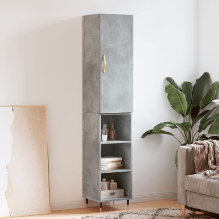 Sideboard aus grauem Betonsperrholz 34,5x34x180 cm von vidaXL, Sideboards - Ref: Foro24-3198965, Preis: 85,28 €, Rabatt: %