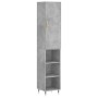 Sideboard aus grauem Betonsperrholz 34,5x34x180 cm von vidaXL, Sideboards - Ref: Foro24-3198965, Preis: 85,28 €, Rabatt: %