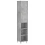 Sideboard aus grauem Betonsperrholz 34,5x34x180 cm von vidaXL, Sideboards - Ref: Foro24-3198965, Preis: 84,23 €, Rabatt: %