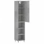 Gray concrete plywood sideboard 34.5x34x180 cm by vidaXL, Sideboards - Ref: Foro24-3198965, Price: 84,23 €, Discount: %