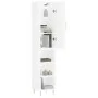 Aparador alto madera contrachapada blanco brillo 34,5x34x180 cm de vidaXL, Aparadores - Ref: Foro24-3198971, Precio: 90,56 €,...