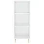 Hohes Sideboard Sperrholz glänzend weiß 34,5x34x180 cm von vidaXL, Sideboards - Ref: Foro24-3198971, Preis: 90,88 €, Rabatt: %