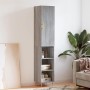 Aparador alto madera contrachapada gris Sonoma 34,5x34x180 cm de vidaXL, Aparadores - Ref: Foro24-3198975, Precio: 86,62 €