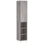Aparador alto madera contrachapada gris Sonoma 34,5x34x180 cm de vidaXL, Aparadores - Ref: Foro24-3198975, Precio: 86,62 €