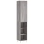 Aparador alto madera contrachapada gris Sonoma 34,5x34x180 cm de vidaXL, Aparadores - Ref: Foro24-3198975, Precio: 86,62 €, D...