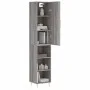Aparador alto madera contrachapada gris Sonoma 34,5x34x180 cm de vidaXL, Aparadores - Ref: Foro24-3198975, Precio: 86,62 €, D...