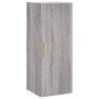 Hohes Sonoma-Sideboard aus grauem Sperrholz, 34,5 x 34 x 180 cm von vidaXL, Sideboards - Ref: Foro24-3198975, Preis: 86,62 €,...