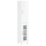 Aparador alto madera contrachapada blanco brillo 34,5x34x180 cm von vidaXL, Sideboards - Ref: Foro24-3199035, Preis: 103,41 €...