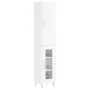 Aparador alto madera contrachapada blanco brillo 34,5x34x180 cm by vidaXL, Sideboards - Ref: Foro24-3199035, Price: 102,10 €,...