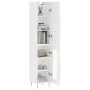 Aparador alto madera contrachapada blanco brillo 34,5x34x180 cm by vidaXL, Sideboards - Ref: Foro24-3199035, Price: 102,10 €,...
