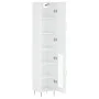 Aparador alto madera contrachapada blanco brillo 34,5x34x180 cm by vidaXL, Sideboards - Ref: Foro24-3199035, Price: 102,10 €,...