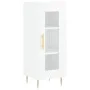 Aparador alto madera contrachapada blanco brillo 34,5x34x180 cm by vidaXL, Sideboards - Ref: Foro24-3199035, Price: 102,10 €,...