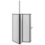 Mampara de ducha Otro Manual Negro 120 x 70 x 137 cm Aluminio