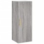 Aparador alto madera contrachapada gris Sonoma 34,5x34x180 cm de vidaXL, Aparadores - Ref: Foro24-3199039, Precio: 98,30 €, D...