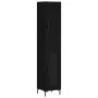 Aparador de madera contrachapada negro 34,5x34x180 cm de vidaXL, Aparadores - Ref: Foro24-3199042, Precio: 103,32 €, Descuent...