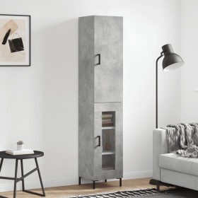 Sideboard aus grauem Betonsperrholz 34,5x34x180 cm von vidaXL, Sideboards - Ref: Foro24-3199045, Preis: 98,55 €, Rabatt: %