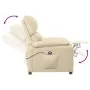 Cream Fabric Electric Recliner by vidaXL, Armchairs - Ref: Foro24-3073822, Price: 224,01 €, Discount: %