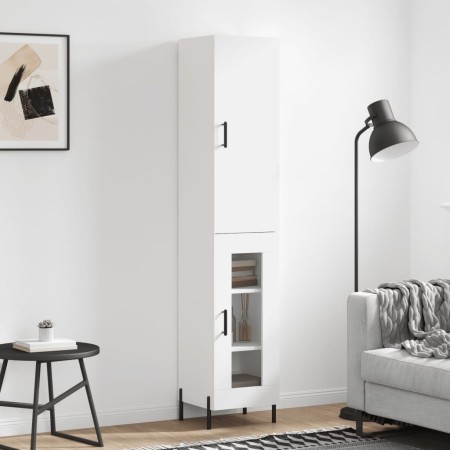 Aparador alto madera contrachapada blanco 34,5x34x180 cm de vidaXL, Aparadores - Ref: Foro24-3199049, Precio: 114,45 €, Descu...
