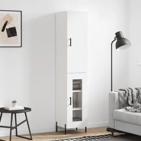Aparador alto madera contrachapada blanco 34,5x34x180 cm de vidaXL, Aparadores - Ref: Foro24-3199049, Precio: 111,71 €, Descu...