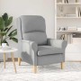 sillón Gris claro 76 x 94 x 102 cm tela