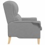 sillón Gris claro 76 x 94 x 102 cm tela