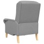 sillón Gris claro 76 x 94 x 102 cm tela