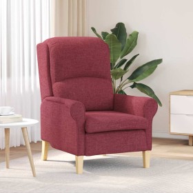 sillón Rojo vino tinto 76 x 94 x 102 cm tela sillón Rojo vino tinto 76 x 94 x 102 cm tela