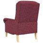 sillón Rojo vino tinto 76 x 94 x 102 cm tela