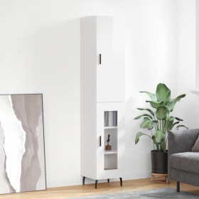 High glossy white plywood sideboard 34.5x34x180 cm by vidaXL, Sideboards - Ref: Foro24-3199059, Price: 116,92 €, Discount: %