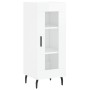 Aparador alto madera contrachapada blanco brillo 34,5x34x180 cm de vidaXL, Aparadores - Ref: Foro24-3199059, Precio: 116,84 €...