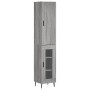 Aparador alto madera contrachapada gris Sonoma 34,5x34x180 cm von vidaXL, Sideboards - Ref: Foro24-3199063, Preis: 109,72 €, ...