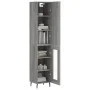 Aparador alto madera contrachapada gris Sonoma 34,5x34x180 cm de vidaXL, Aparadores - Ref: Foro24-3199063, Precio: 108,27 €, ...