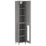Aparador alto madera contrachapada gris Sonoma 34,5x34x180 cm de vidaXL, Aparadores - Ref: Foro24-3199063, Precio: 108,27 €, ...