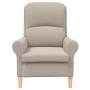 sillón Gris claro 76 x 94 x 102 cm tela