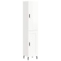 Tall white glossy plywood sideboard 34.5x34x180 cm by vidaXL, Sideboards - Ref: Foro24-3199123, Price: 117,60 €, Discount: %
