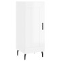 Tall white glossy plywood sideboard 34.5x34x180 cm by vidaXL, Sideboards - Ref: Foro24-3199123, Price: 117,60 €, Discount: %