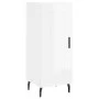 Tall white glossy plywood sideboard 34.5x34x180 cm by vidaXL, Sideboards - Ref: Foro24-3199123, Price: 116,08 €, Discount: %