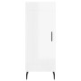 Tall white glossy plywood sideboard 34.5x34x180 cm by vidaXL, Sideboards - Ref: Foro24-3199123, Price: 117,60 €, Discount: %
