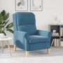 sillón Azul 76 x 94 x 102 cm Terciopelo