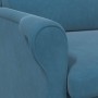 sillón Azul 76 x 94 x 102 cm Terciopelo