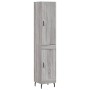 Aparador alto madera contrachapada gris Sonoma 34,5x34x180 cm de vidaXL, Aparadores - Ref: Foro24-3199127, Precio: 110,81 €, ...