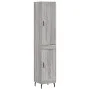 Aparador alto madera contrachapada gris Sonoma 34,5x34x180 cm de vidaXL, Aparadores - Ref: Foro24-3199127, Precio: 109,47 €, ...